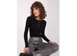 Maglietta Basic Feel Good Donna A Maniche Lunghe Feliva Nero L/Xl