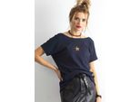 Basic Feel Good T-Shirt Donna A Maniche Corte Elifir Blu Scuro Xs