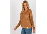 Relevance Felpa Donna Con Cappuccio Nined Camel Universal
