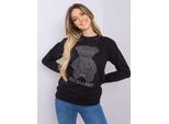 Italia Moda Felpa Con Cappuccio Donna Lifar Nero Universal