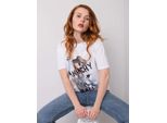 H&B T-Shirt Donna A Maniche Corte Edgerley Bianco L