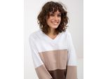 Felpa Con Cappuccio Rue Paris Donna Laulda Marrone E Bianca S/M