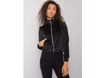 Rue Paris Felpa Donna Con Zip Belare Nero L/Xl