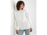 Ex Moda Felpa Da Donna Con Cappuccio Senza Chiusura Breloyde Ecru Universale