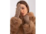 Guanti In Lana Da Donna Birdie Beige Scuro L/Xl