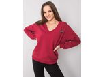 Rue Paris Felpa Con Cappuccio Donna Anglifar Bordeaux L/Xl