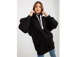 Ex Moda Felpa Lunga Donna Argalle Nero Universal