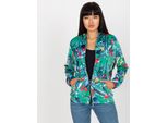 Rue Paris Felpa Donna Con Zip Bouamama Verde L/Xl