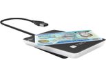 Techly I-CARD CAM-CIE Lettore Rfid Usb Nero, Argento