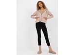 Felpa Con Cerniera Diagouraga Donna Basic Feel Good Beige Scuro S