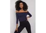 Basic Feel Good T-Shirt Donna A Maniche Lunghe TaïA Navy L