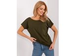 Maglietta A Maniche Corte Basic Feel Good Donna Lahlou Kaki Xl