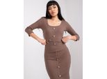 Rue Paris Abito Midi Donna Bappar Marrone L