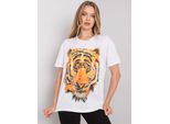 H&B T-Shirt Donna A Maniche Corte Nji Bianco L