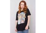 H&B T-Shirt Donna A Maniche Corte Awli Nero S