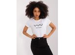Maglietta A Maniche Corte Basic Feel Good Da Donna Broight Bianco L/Xl