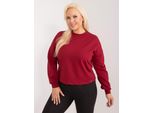 Felpa Basic Feel Good Da Donna Senza Chiusura Gulnessa Bordeaux 3XL