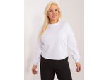 Felpa Da Donna Basic Feel Good Senza Chiusura Gulnessa Bianca 3XL