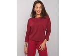Basic Feel Good Maglietta A Maniche Lunghe Da Donna Alia Bordeaux Xs