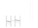 Kleiderstangen-Set, L 995 mm