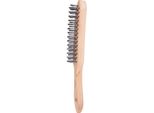 Ks Tools Spazzola Metallica Manuale In Acciaio, 3 File, 290 Mm, 201.2305