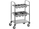Carrello Portaposate Modello Ines, Dimensioni: L 630 X P 400 X H 980