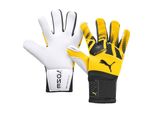 Puma One Grip 1 Hybrid Pro Portiere Guanti Uomo Giallo Nero Bianco Taglia 9