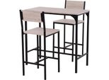 Homdotcom Tavolo Da Bar Con 2 Sgabelli Homdotcom