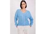 Badu Maglione Classico Da Donna Malungani Blu Cielo Universale