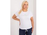 T-Shirt A Maniche Corte Relevance Da Donna Pooint Bianco Taglia Unica