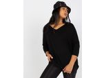 Relevance T-Shirt Oversize Da Donna Kase Nero Taglia Unica
