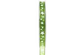 Nastro Di Natale Organza Verde Stelle 10Mm 20M Nastro Decorativo Nastro Regalo
