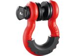 Succebuy 3/4" D-Ring Shackle, 2 Pack Alloy Steel Shackle 62832 Lbs (28,5 Tonnellate) Breaking Strength Con 7/8"" Bolt Pin, Isolators & Washers, Heavy Duty Off Road Vehicle Recovery Shackle"