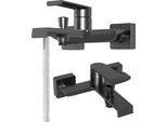 Miscelatore Per Bagno Granitan | Bali - Grigio Gun - Design Minimalista - Risparmio D'acqua E Durata Nel Tempo