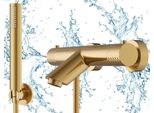 Granitan | Rubinetto Da Bagno Glami - Termostatico - Oro - Design Moderno - Alta Qualità - Facile Da Pulire