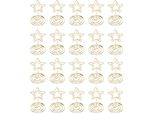 20Pz Portabiglietti Da Visita Piccolo A 5 Punte A Forma Di Stella Portafoto Da Tavolo Oro Oro