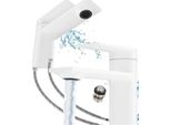 Granitan | Miscelatore Per Lavabo Cabo - Basso - Bianco - Funzionale, Moderno Ed Ergonomico