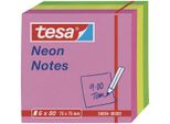 Tesa Neon Notes Note Adesive, 75 X 75 Mm, 3 Colori