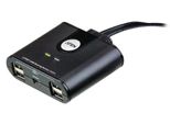 Aten US224 US224 Switch Dati Usb 2.0, 4 Dispositivi Usb A 2 Pc, Elettronico