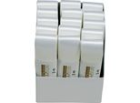 Goldina 1172025011503 Doppelsatinband, 25Mmx3M, Weiss