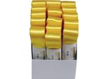 Goldina 1172025101503 Doppelsatinband, 25Mmx3M, Gelb