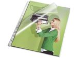 Leitz 4780-00-03 4780 Tasche Per Volantini, Parte Superiore Aperta E Lato Perforato - Con Inserto Di Carta, Grana 0,13 Mm, A4