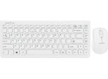Perixx PERIDUO-707 Plus W Perixx PERIDUO-707 Plus W, Mini Tastiera E Mouse Wireless, Senza Fili, Bianco, Layout Usa