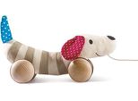 Cane Wobble Di Hape In Legno Da Tirare - Cane Giocattolo Educativo