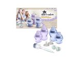 Tommee Tippee Closer To Nature Starter Kit Biberon Con Tettarella 0M+, 150Ml X2 + Biberon Con Tettarella 0M+ 260Ml X2 + Spazzola Per Biberon + Tettarella 0-6M X2 + Tettarella 3M+ X2