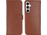 Custodia Per Samsung Galaxy A35 - Vera Pelle - Custodia Selencia Flip Flap - Marrone Chiaro
