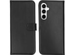 Custodia Per Samsung Galaxy A35 - Vera Pelle - Custodia Selencia Flip Flap - Nero