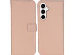 Custodia Per Samsung Galaxy A55 - Vera Pelle - Custodia Selencia Flip Flap - Rosa Chiaro