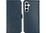 Custodia Per Samsung Galaxy A55 - Vera Pelle - Custodia Selencia Flip Flap - Blu