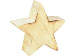Stella Decorativa Rustica In Legno 20X7 Cm - Decorazione Scandinava Fatta A Mano Per Ambienti